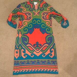 Donna Morgan Multicolor Long Sleeve Dress